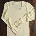 Women's Merino Wool LS Top - Natural