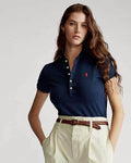 Womens polo Shirt - Dark Blue - Dubai Offers Today
