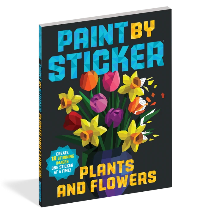 Workman Publishing - Paint by Sticker - Plants and Flowers