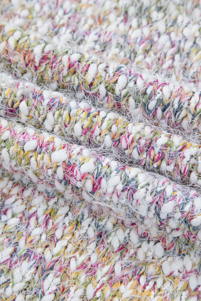 Yellow Multicolour Confetti Open Front Knit Cardigan - Sweaters & Cardigans/Cardigans