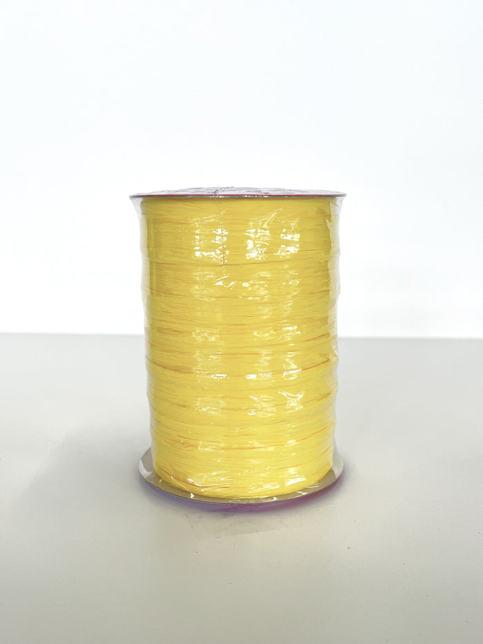Yellow Rayon Raffia Ribbon