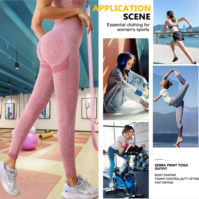 Yoga Leggings High Waist Scrunch Butt Lifter Tummy Control Fitness Gym Pants