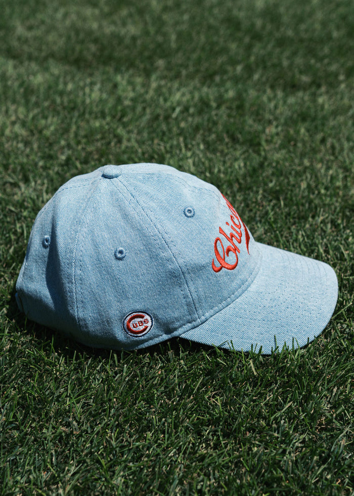 Youth Chicago 1876 Denim Dad Hat - Light Denim