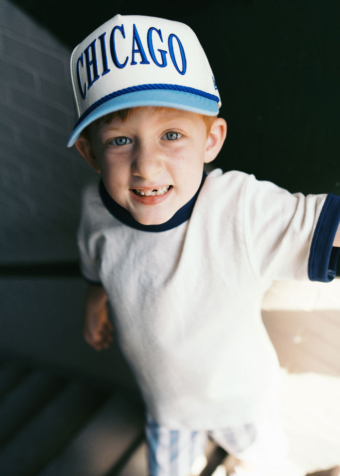 Youth Chicago Two-Tone Rope Hat - Light Blue & Royal