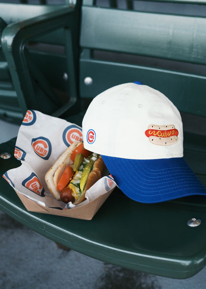 Youth Cubs Hot Dog Two-Tone Hat - Ivory & Royal