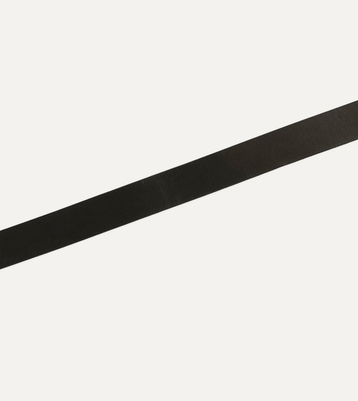 Yuketen Black Stitched D-Ring Belt