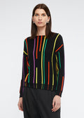 Zaket & Plover - Ottoman Stripe Jumper - Black