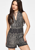 Zelira Paisley Print Playsuit