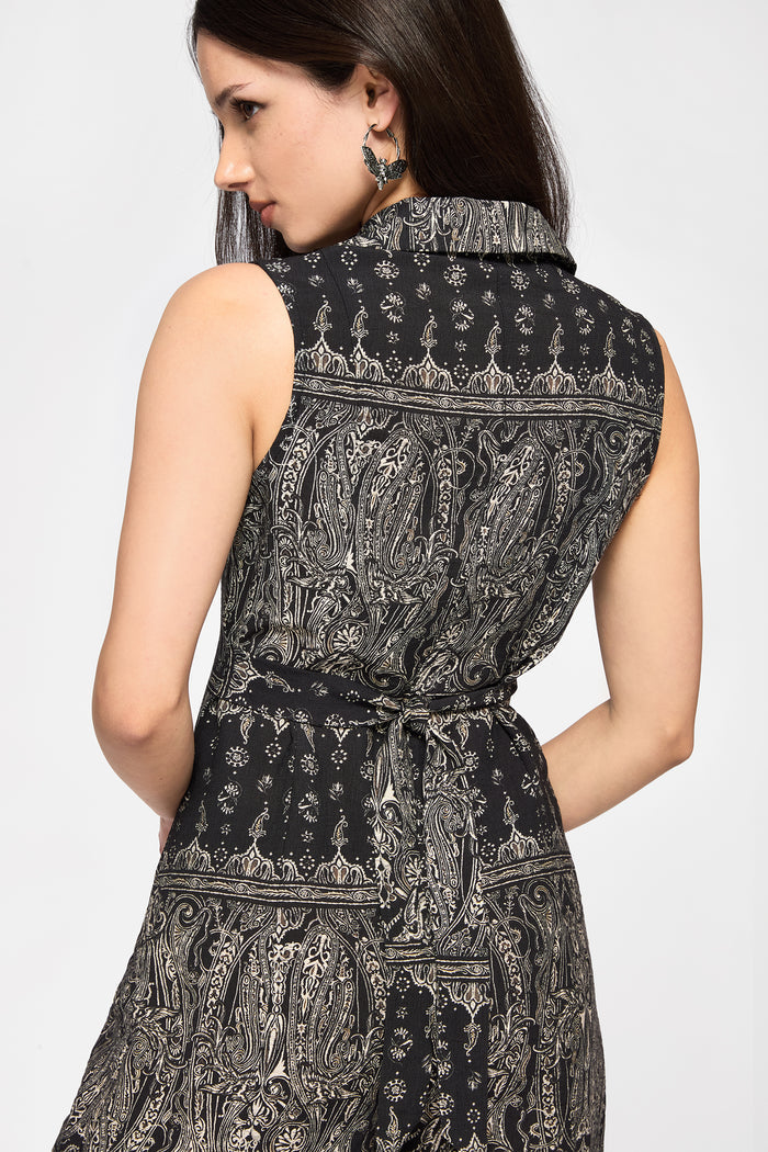 Zelira Paisley Print Playsuit