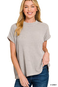 Zenana Chenille Waffle Cap Sleeve Sweater - 9th Anniversary Deal *FINAL SALE*