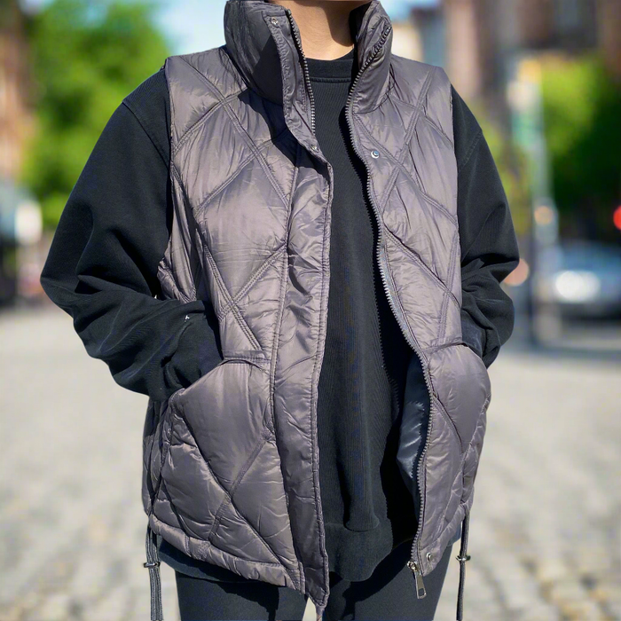 Zip-Up Puffer Vest - SexyModest Boutique